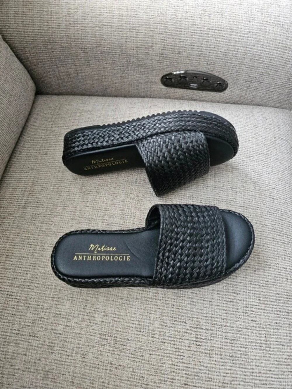 Anthropologie Matisse Montego Platform Slides Size 9